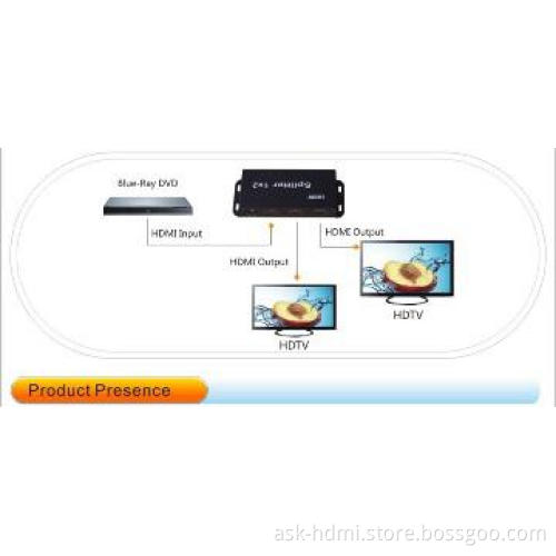 Support 3D HDMI Distribution Amplifier 1 to 2 1.4V